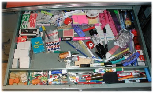 Desk Drawer Before